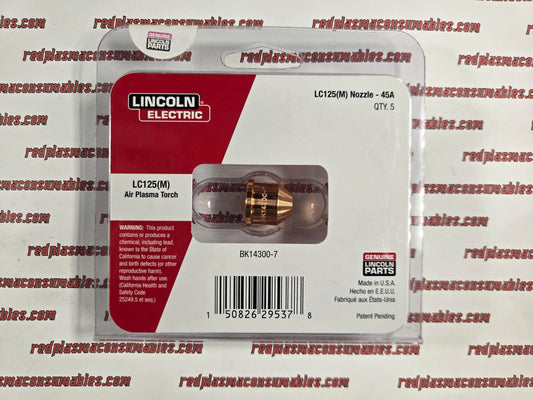 FlexCut 125 - LC125(M) Nozzle 45A (5 Pack)